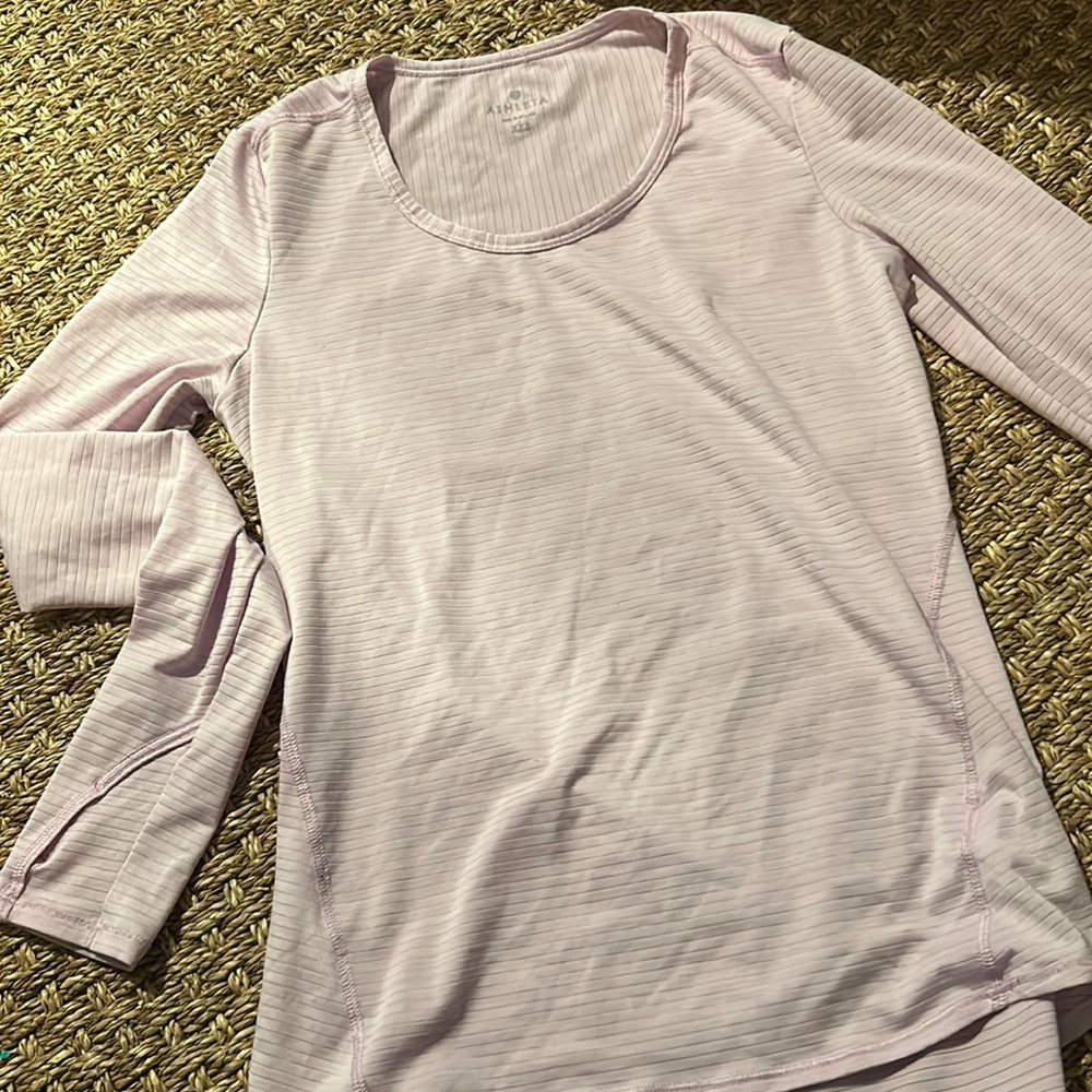 ATHLETA Pink‎ LS Top W Finger Holes✨